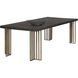 Alto 94.5 X 43.5 inch Espresso / Antique Brass Dining Table